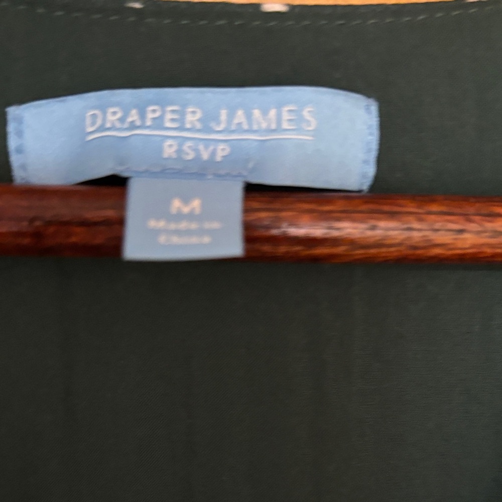 Draper James Forest Green Polka Dot Long Sleeve Dress - Picture 3 of 7